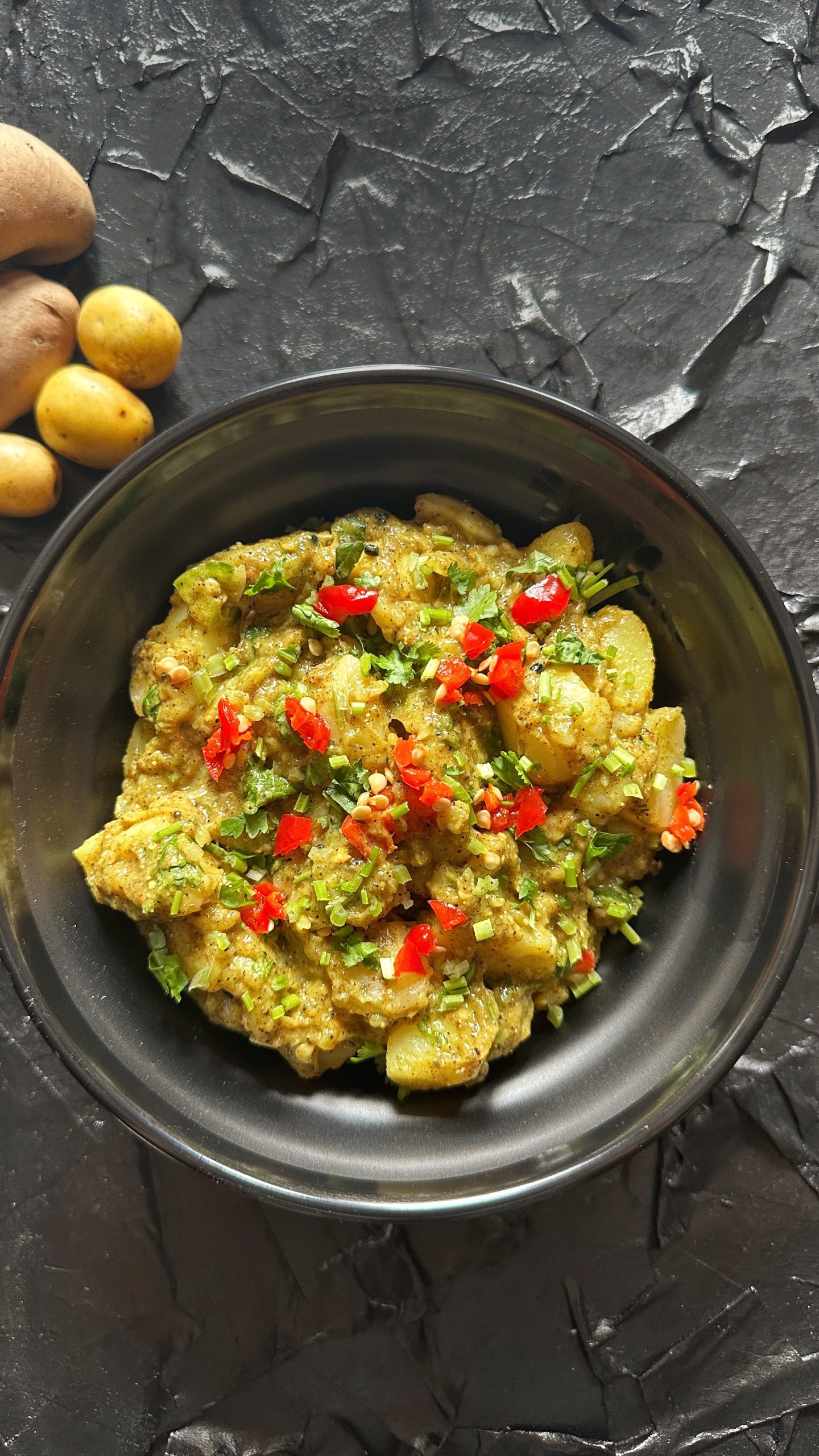 Nepali Potato Pickle Salad Recipe