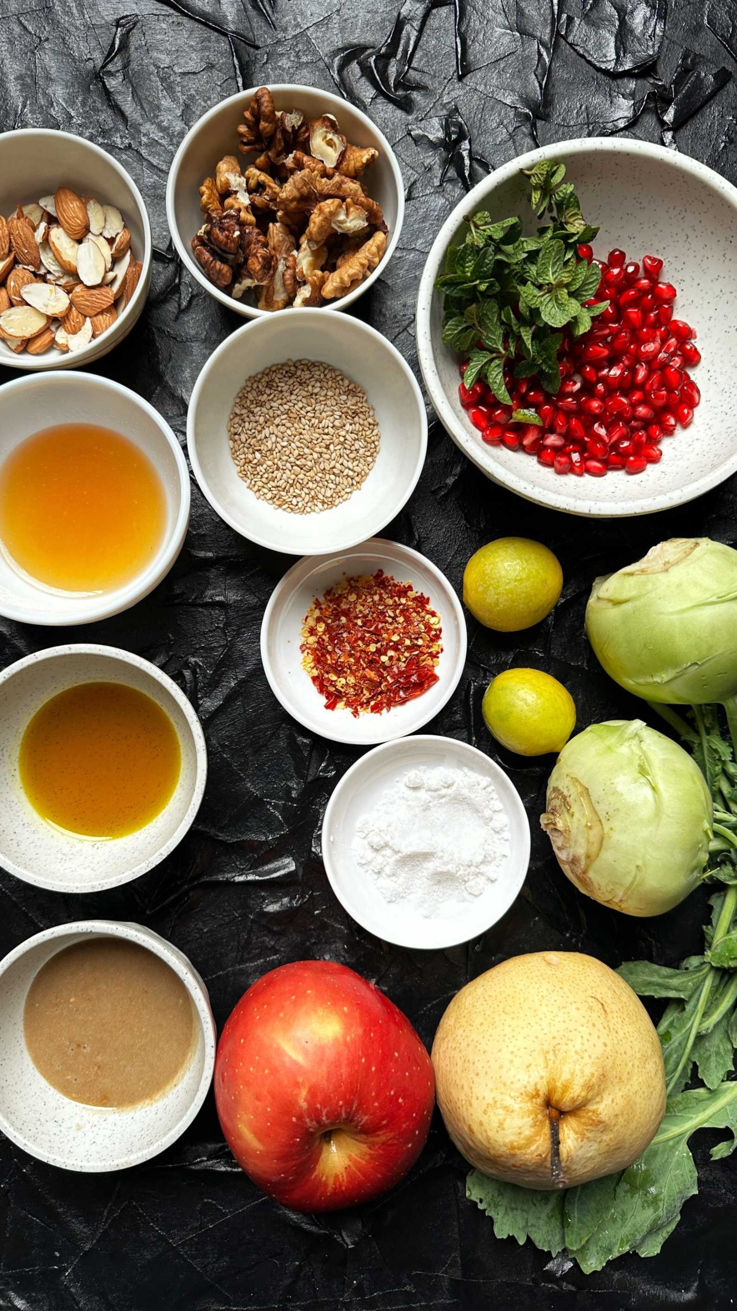 Crunchy Kohlrabi Slaw with Apple, Pear & Tahini Dressing Birali's Kitchen - Recipes for Everyday Cooks Kohlrabi Slaw