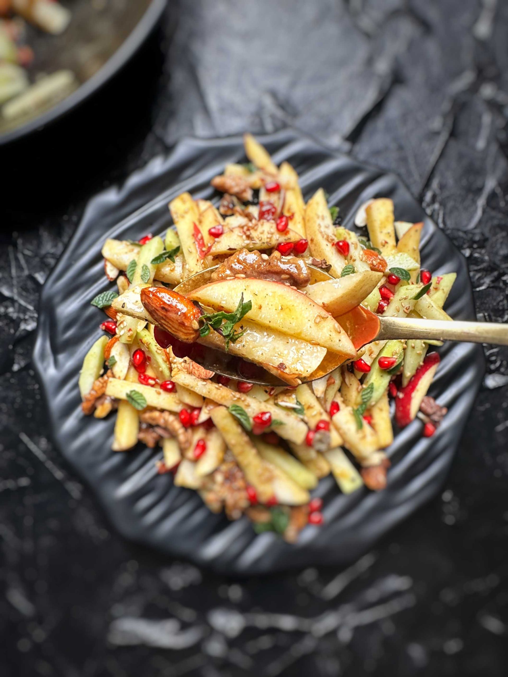 Crunchy Kohlrabi Slaw with Apple, Pear & Tahini Dressing Birali's Kitchen - Recipes for Everyday Cooks Kohlrabi Slaw